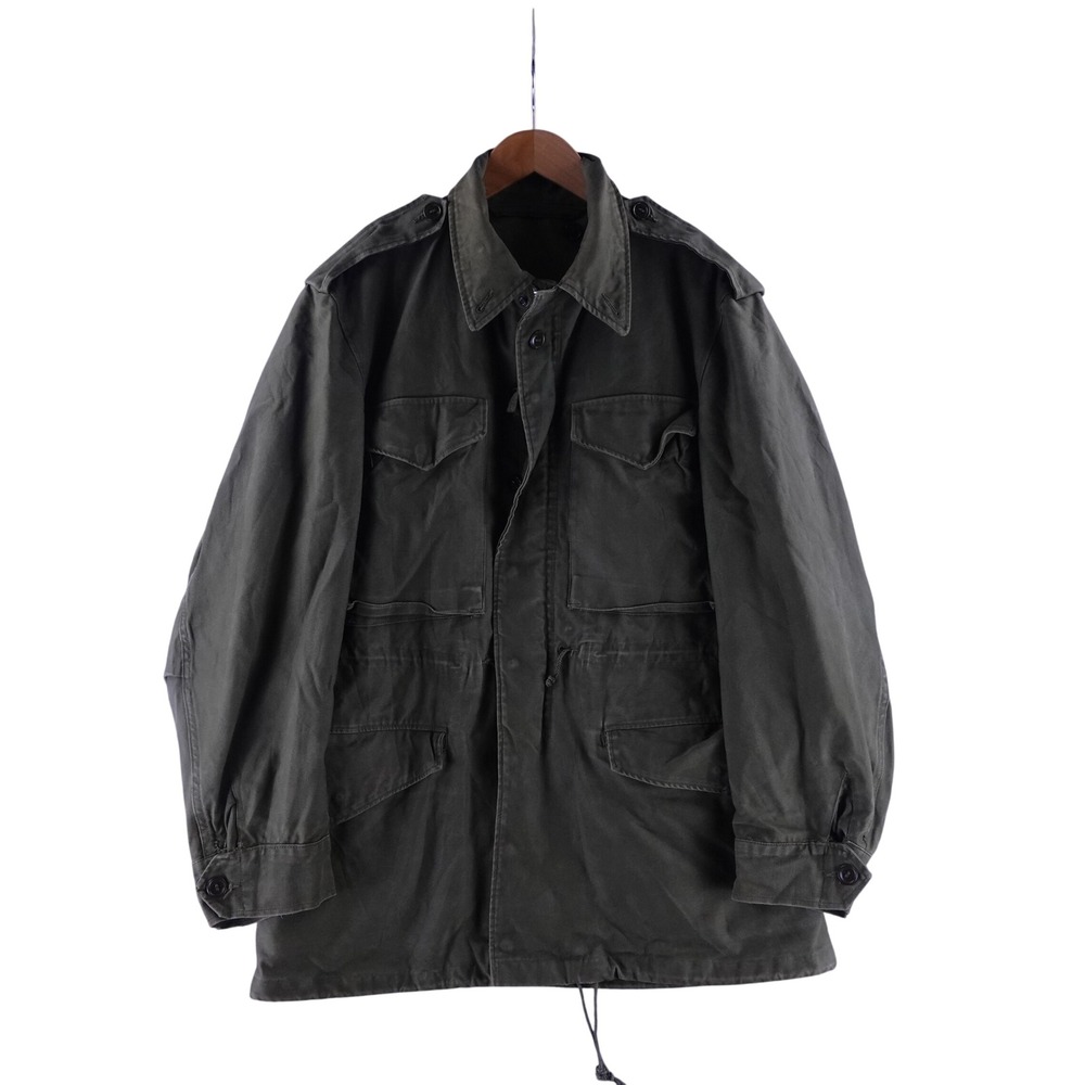 Vintage M-1951 Mens Medium Field Jacket Green OG-107 Military Utility Coat